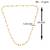 Brass gold plated meenakari tradtional chain necklace bead mala for women