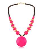 Pink opal statement necklace for women