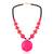 Pink opal statement necklace for women