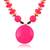 Pink opal statement necklace for women