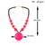 Pink opal statement necklace for women