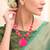 Pink opal statement necklace for women