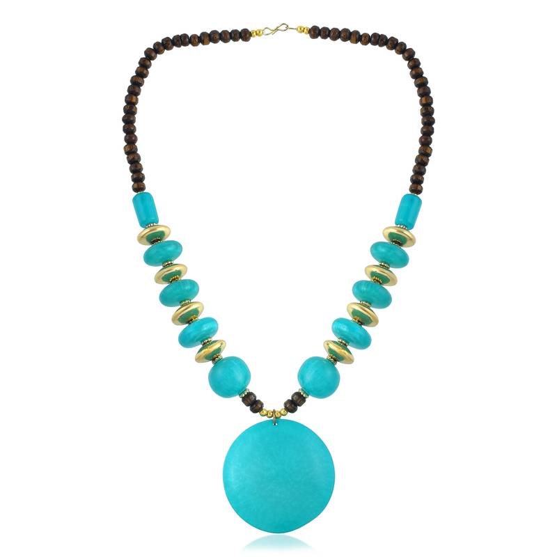 Green jade necklace for women