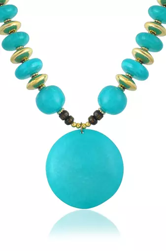 Green jade necklace for women