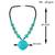 Green jade necklace for women