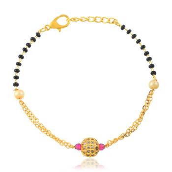 Traditional mangalsutra matching fashion bracelet for women 1