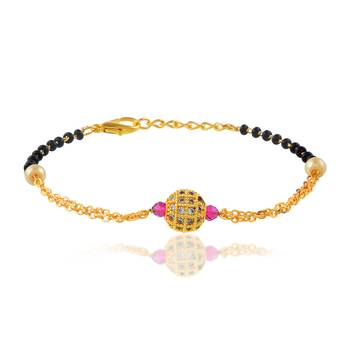 Traditional mangalsutra matching fashion bracelet for women 2