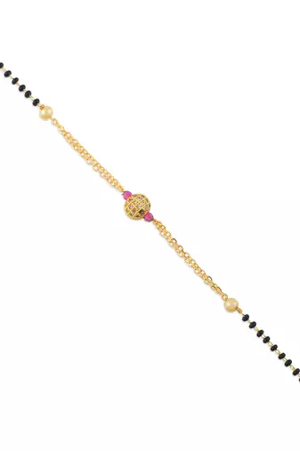 Traditional mangalsutra matching fashion bracelet for women