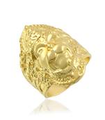 Brass gold plated bajrang bali hanuman balaji bold finger ring for men