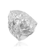 Brass silver plated bajrang bali hanuman balaji bold finger ring for men