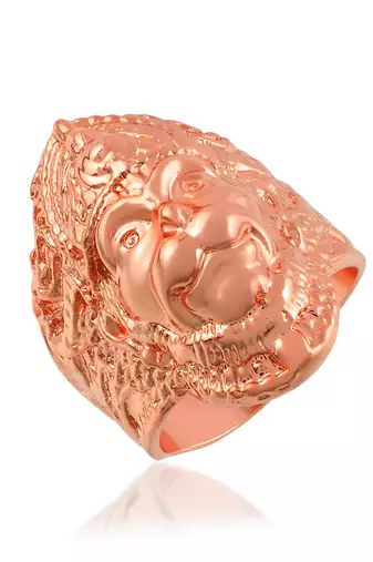 Brass pure copper bajrang bali hanuman balaji bold finger ring for men