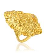 Brass micron 24kt handmade jewellery traditional finger ring for women