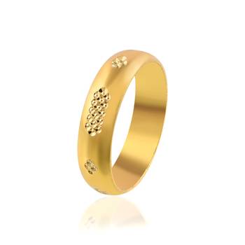 Brass gold plated fashion challa finger ring for men women 1