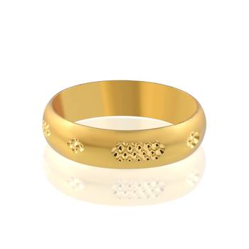 Brass gold plated fashion challa finger ring for men women 2
