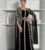  Black Embroidered Designer Stitched Kaftan | Premium Georgette Party Wear Dress for Women