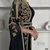  Black Embroidered Designer Stitched Kaftan | Premium Georgette Party Wear Dress for Women