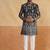 black zari and sequins embroidered indowestern