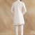 Ivory thread and sequins embroidered indowestern for men