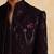 Wine beads embroidered indowestern with zip
