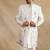 ivory thread and zari embroidered indowestern