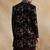 Wine thread  embroidered front open indowestern