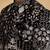 Black thread and swarovski embroidered indowestern