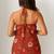 Women   s 100% cotton printed halter neck short kurti     back elastic, side slits, tie-up neck | casual summer wear