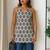 Women   s 100% cotton printed halter neck short kurti     back elastic, side slits, tie-up neck | casual summer wear