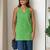 Women   s 100% cotton printed halter neck short kurti     back elastic, side slits, tie-up neck | casual summer wear