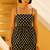Women polka dot cotton linen peplum strap top with elastic waist shorts co-ord set