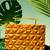 Handcarved geometric pattern handbag with rectangular handle