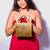 Square chic diva brass bag