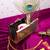 Ethnic peacock engraved brass clutch