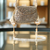 Glass mosiac brass bag in silver tone