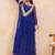 Blue bandhej mirror embroidered kurta set