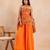 Marigold floral printed tube kurta plazzo set