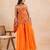 Marigold floral printed tube kurta plazzo set