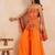 Marigold floral printed tube kurta plazzo set