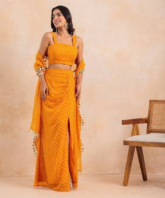 yellow leheriya multicolor-styling set 5