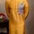 Yellow embroidered silk kurta