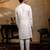 White embroidered silk kurta