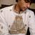 White embroidered silk kurta