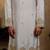 White embroidered silk kurta with dupatta