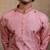 Pink embroidered silk kurta set
