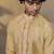 Gold embroidered silk kurta set