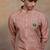 Light Pink embroidered silk kurta set