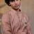 Light Pink embroidered silk kurta set