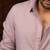 Pink plain linen shirt