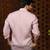 Pink plain linen shirt