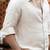 Beige plain linen shirt